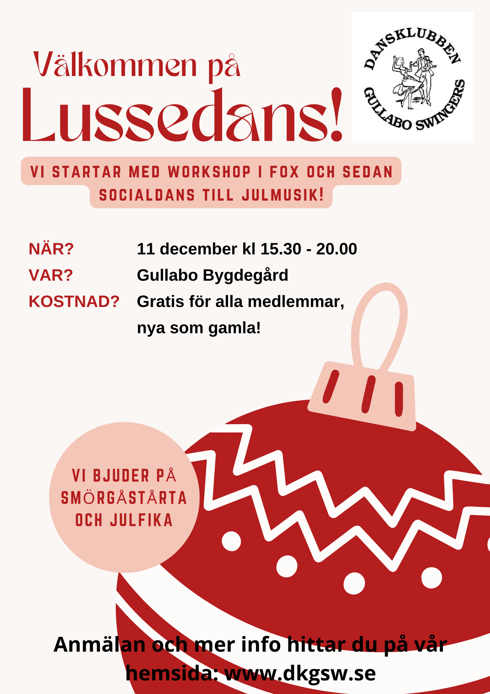 Lussedans med workshop